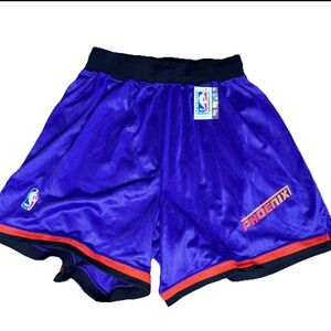 Vintage 90s NOS Champion PHOENIX SUNS NBA Purple Basketball Shorts USA Men's L M